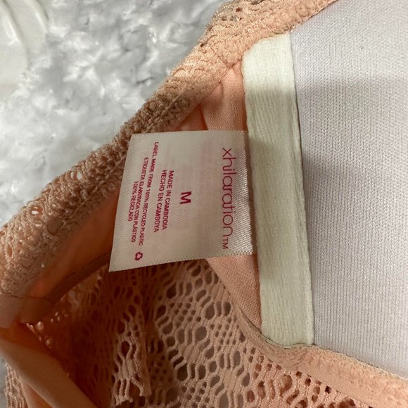 Crochet Eyelet Bandeau Bikini Set - Picture 3 of 4